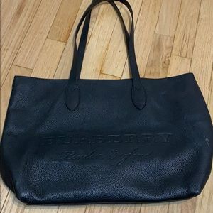 Burberry large black tote
